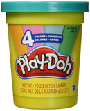 Play-Doh 2-Lb. Bulk Super Can of Non-Toxic Modeling Compound with 4 Modern Colors - Light Blue, Green, Orange, & Pink