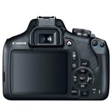 Canon EOS Rebel T7 18-55mm f/3.5-5.6 is II Kit + 64GB SD Card + Case (17pc Bundle)