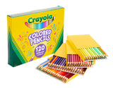 Crayola Colored Pencils, No Repeat Colors, 120Count, Stocking Stuffer, Gift