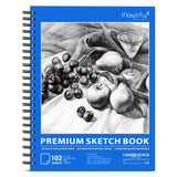 Sketch Books, Magicfly 3 Pack (5.5X8.5 inches, 105 Sheets Each) Spiral Bound Sketch Pads, Acid Free Drawing Pads for Kids, Adults, Artists Sketching Drawing, Notebooks