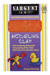 Sargent Art 22-4014 1-Pound Solid Color Modeling Clay, Orange