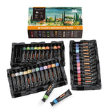 Magicfly Watercolor Paint Tube, 36 Colors Water Color Paints Set(12ml/0.4 oz) with Storage Box, Non Toxic Watercolor Paints for Adults, Professional Artist