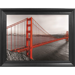 Golden Gate Bridge Large 3D Poster Wall Art Decor Framed Print | 22.5x26.5 | Lenticular Posters & Pictures | Memorabilia Gifts for Guys & Girls Bedroom | Famous Red Bridge Landmark in San Fransisco