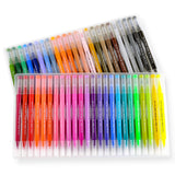 48 Colors Dual Brush Pen Art Markers Non Toxic Water-Based Ink 0.4mm Fineliner&1-2mm Brush Tips Contains 8 Sheets of 300g Watercolor Paper for Coloring, Art, Sketching, Calligraphy, Manga, DIY
