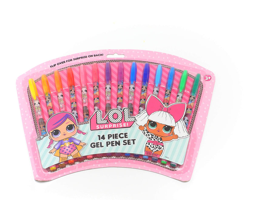 LOL Surprise Dolls Gel Pens Girls Colored and Glitter Pens with
