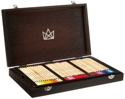 KINGART 301-72, Soft Core, Wood Box, Set of 72 Unique Colored Pencils, 72 Piece