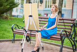 Artist Easel, Ohuhu 66" Aluminum Field Easel Stand with Bag for Table-Top/Floor, Art Easels with Adjustable Height from 21-Inch to 66-Inch Back to School Art Supplies Great Gift for Student Children