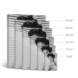 Dorothy Dandridge with Beautiful Smile Black and White Wall Art Canvas Print Beautiful African American Icon Artwork Home Decor Wall Decor Stretched Ready to Hang-%100 Handmade in The USA - 22x15