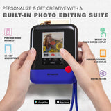 Polaroid Pop 2.0 2 in 1 Wireless Portable Instant 3x4 Photo Printer & Digital 20MP Camera with Touchscreen Display, Built-in Wi-Fi, 1080p HD Video (Blue) Prints From your Smartphone.
