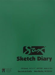 Sax Artists Sketch Diary - 8 1/2 x 11 inches - 100 Sheets per Pad - White, 50 lbs - 457583