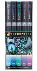 Chameleon Art Products, Chameleon 5-Pen, Cool Tones Set