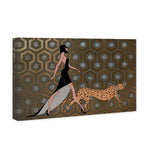 The Oliver Gal Artist Co. Fashion and Glam Wall Art Canvas Prints 'Own The Street' Home Décor, 15" x 10", Orange, Bronze