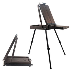 Conda 70" French Box Easels with Aluminum Legs Folding Durable Sketch Painting Portable-Ideal for Painting, Sketching and Drawing
