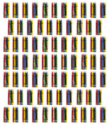 75 4-Packs of Premium Crayons (Red, Green, Blue, Yellow) Safety Tested Compliant with ASTM D-4236 (300 Total Crayons)