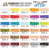 Rembrandt Royal Talens Soft Pastels General Wood Box Set, 30 Stick