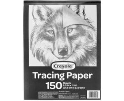 Crayola Tracing Paper 8 1/2" X 11", Great for Light Up Tracing Pad, Gift, 150Count
