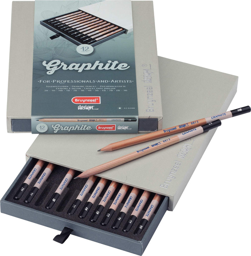 Bruynzeel Design Graphite Pencils, Box Set of 12