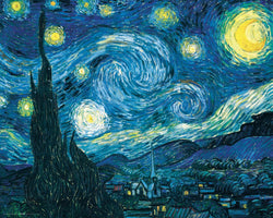 Culturenik Vincent Van Gogh Starry Night Night Decorative Fine Art Poster Print, Unframed 16x20