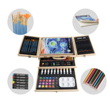 Conda 93 Piece Professional Art Set with 3 x 50 Page Drawing Pad, Deluxe Art Sett with Drawing Tools for Beginners Artists,Kids