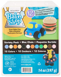 Polyform Sculpey Bake Shop Clay Variety Pack, 14-Ounce (392090)