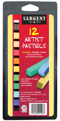 Sargent Art 22-1128 12-Count Assorted Color Square Pastels