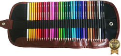Amazrock Watercolor Pencils Set - 36 Colors (Soft Core Special Edition) | Water Soluble Artist Colored Pencils - Travel + Canvas Roll Colored Pencil Case