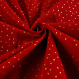 Santee Print Works Christmas Jewels Stars Metallic Gold/Red Fabric by the Yard