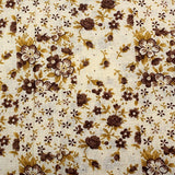 Coffee Series Floral Cotton Fabric Quilting Patchwork Fabric Fat Quarter Bundles Fabric For Scrapbooking Cloth Sewing DIY Crafts Handmade Bags Pillows 50X50cm 7pcs/lot (Coffee)