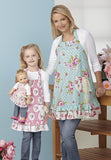Simplicity 1240 18'' Doll's, Girl's, and Women's Apron Sewing Pattern, Sizes S-L