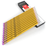 ARTEZA #2 HB Wood Cased Graphite Pencils, Pack of 72, Bulk, Pre-Sharpened with Latex Free Erasers, Bulk pack, Smooth write for Exams, School, Office, Drawing and Sketching