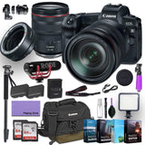 Canon EOS R Mirrorless Digital Camera with 24-105mm f/4L is USM Lens and Canon Mount Adapter EF-EOS R kit Bundled with Deluxe Accessories (Rode Microphone, 4-Pack Photo Editing Software and More.)