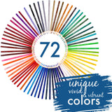 ⭐ 72 Colored Pencils Set, Numbered, with Metal Box - 72 Coloring Pencils for Adult Coloring Books - Colored Pencils for Adults and for Kids, Gift for Artists - Color Pencil Set, School Art Supplies