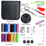 Sewing Kit, Zipper Portable Mini Sewing Kits for Adults, Kids, Traveler, Beginner, Emergency, Family Repair, Sewing Supplies with 12 Color Thread, Scissors, Needles, Tape Measure and Other Accessories