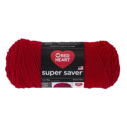 RED HEART Super Saver Yarn, Cherry Red