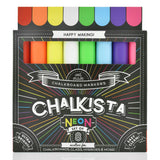 Liquid Chalk Markers For Chalkboard - Wet Erase Dustless Washable Paint Pens With Bold and Fine Tip - Use On Window Glass Blackboard White Board and Bistro Signs - 8 Pack By Chalkista
