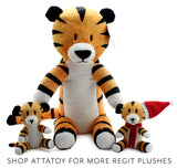Attatoy Regit The Plush Tiger Toy, 17-Inch Tall Striped Sitting Tiger Stuffed Animal