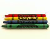 Impex 4 Pack Brilliant Colors Crayons (Blue, Green, Red, & Yellow) Bulk Lot Wholesale Set of 20 Packs