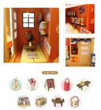 Cool Beans Boutique Miniature DIY Dollhouse Kit Wooden Japanese Shop with Dust Cover - Architecture Model kit (English Manual) (Japanese Grocery Store)
