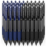 Arteza Gel Pens, Set of 30 Roller Ball Bullet Journal Pens (15 Black & 15 Blue), Quick-Drying Ink, Fine Point for Writing, Taking Notes & Sketching