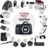Canon EOS 6D Mark II Wi-Fi DSLR Camera Body - with Pro Battery Grip, TTL Flash, Canon Backpack,128GB Memory, Replacement Battery for LP-E6N, 72" Monopod, RC-6 Wireless Remote, and More.(19 Items)
