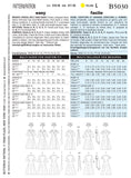 BUTTERICK PATTERNS B5030 Misses' Dress, Belt and Sash, Size FF (16-18-20-22)