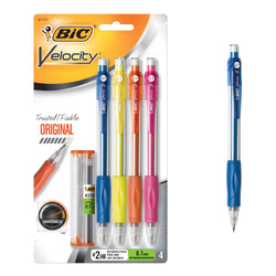 BIC Velocity Original Mechanical Pencil, Medium Point (0.7mm), 4-Count