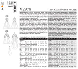 VOGUE PATTERNS V2979 Misses'/Misses' Petite Dress and Sash, Size D (12-14-16)