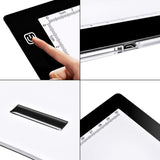 Dimmable Led Light Box Light Pad A4 Ultra-Thin Portable USB Power Cable Brightness LED Tracer Light Box with Free Tool for Artists Drawing Sketching Animation