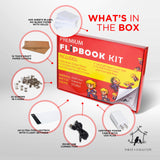 FLIP BOOK KIT with Lightbox, 400 Sheets 4.5" x 2.5" & 22 Screws in 3 Sizes, A5 LED Light Box for Drawing and Tracing, No Bleed Flipbook Kit for Sketching & Animating, 120 GSM Flipbook Paper With Holes