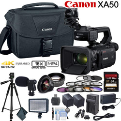 Canon XA50 Professional UHD 4K Camcorder Advanced Bundle