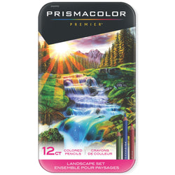 Prismacolor Premier Colored Pencils, Soft Core, Landscape Set, 12 Count