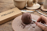 Meuxan Ceramic Pottery & Clay Ribbon Sculpting Tool Kit (Set of 12)