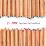 Lightwish - 72 Count Premium Distinct Colored Pencils for Adult Coloring Books - Pre-sharpened - Color Number on Pencils(Pencil Set)