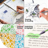 Lineon 108 Colors Gel Pens Set, Gel Pen for Adult Coloring Books Journals Drawing Doodling Art Markers